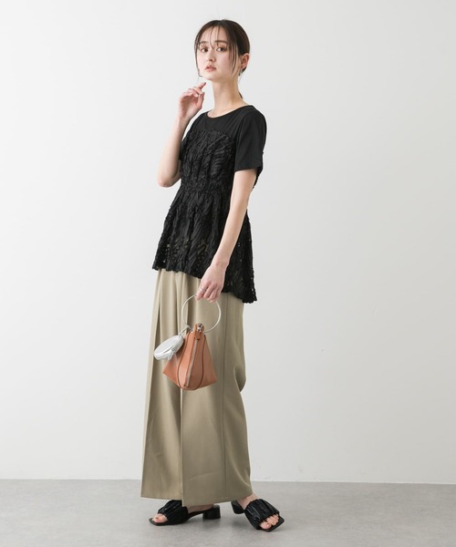 SENSE OF PLACE by URBAN RESEARCH（センスオブプレイスバイアーバンリサーチ）の「スクエアトゥメタリックギャザーサンダル（サンダル・レディース・ブラック/ブラウン/シルバー・LARGE/MEDIUM/SMALL）」の10枚目の写真