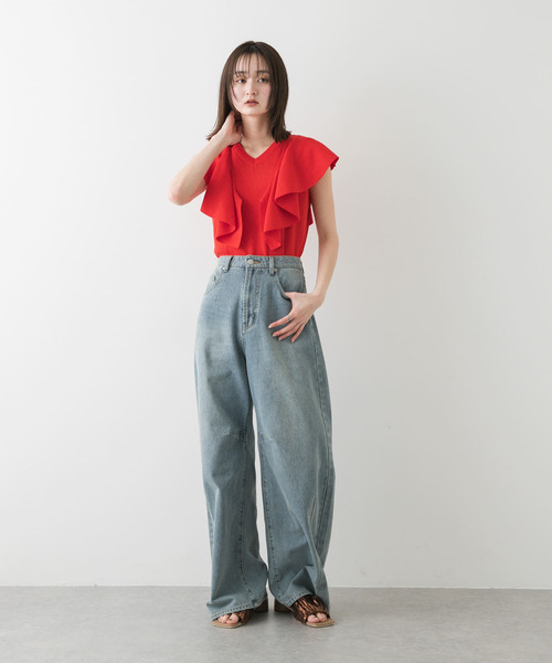 SENSE OF PLACE by URBAN RESEARCH（センスオブプレイスバイアーバンリサーチ）の「スクエアトゥメタリックギャザーサンダル（サンダル・レディース・ブラック/ブラウン/シルバー・LARGE/MEDIUM/SMALL）」の15枚目の写真