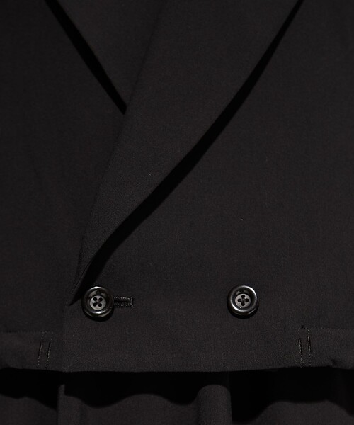 UJOH（ウジョー）の「【UJOH/ウジョー】《STUDIOUS別注》DRAW CODE JACKET/ドローコードジャケット（テーラードジャケット・レディース・ブラック/グレー・2）」の12枚目の写真
