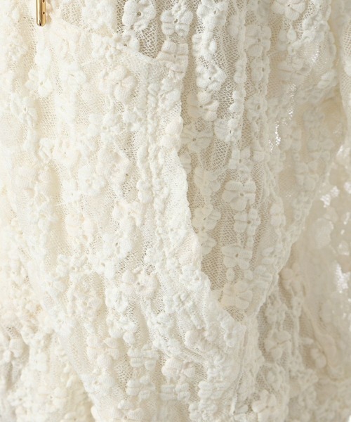 F i.n.t（フィント）の「ミニフラワーレースパーカー/fint　フィント（パーカー・レディース・アイボリー/オフホワイト・FREE）」の16枚目の写真