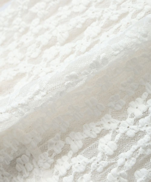 F i.n.t（フィント）の「ミニフラワーレースパーカー/fint　フィント（パーカー・レディース・アイボリー/オフホワイト・FREE）」の8枚目の写真