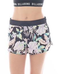 BILLABONG（ビラボン）の「BILLABONG レディース SHADOW TROPIC SHORT BOARDSHORTS ボードショーツ 【2025年春夏モデル】/ビラボンウエストゴムUVケア花柄サーフトランクス・ボードショーツ(水着)（水着）」