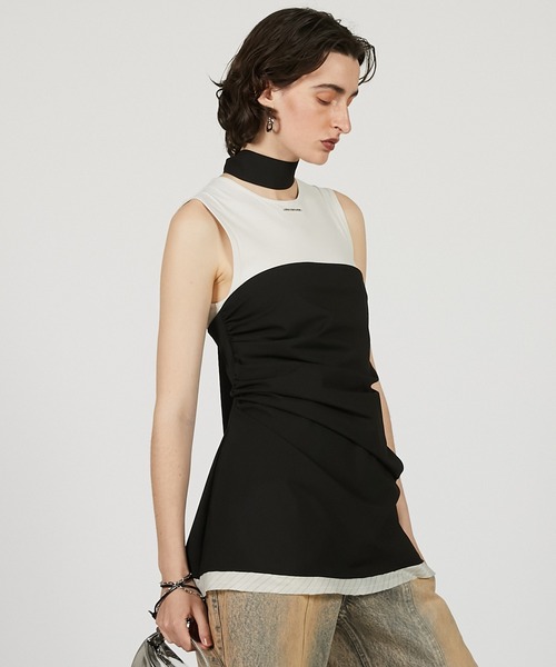 アシメドレーピングベアトップ / Asymmetrical Draping Bare Top
