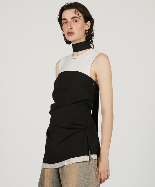 当店在庫してます！ アシメドレーピングベアトップ / Asymmetrical Draping Bare Top トップス