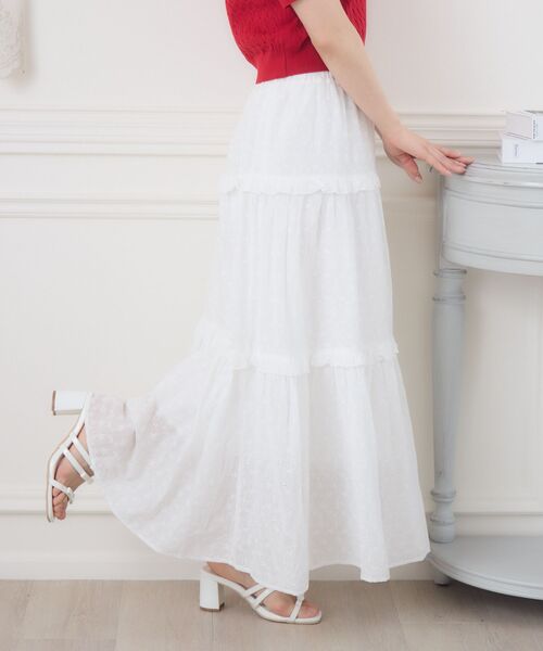 ems excite（エムズエキサイト）の「綿レースSK（スカート・レディース・ブラック/オフホワイト・FREE）」の8枚目の写真