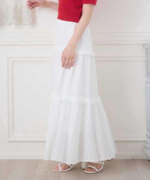 ems excite（エムズエキサイト）の「綿レースSK（スカート・レディース・ブラック/オフホワイト・FREE）」の9枚目の写真