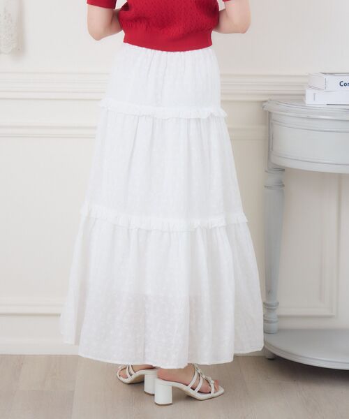 ems excite（エムズエキサイト）の「綿レースSK（スカート・レディース・ブラック/オフホワイト・FREE）」の10枚目の写真