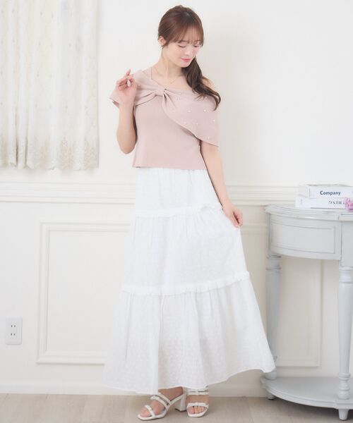 ems excite（エムズエキサイト）の「綿レースSK（スカート・レディース・ブラック/オフホワイト・FREE）」の12枚目の写真