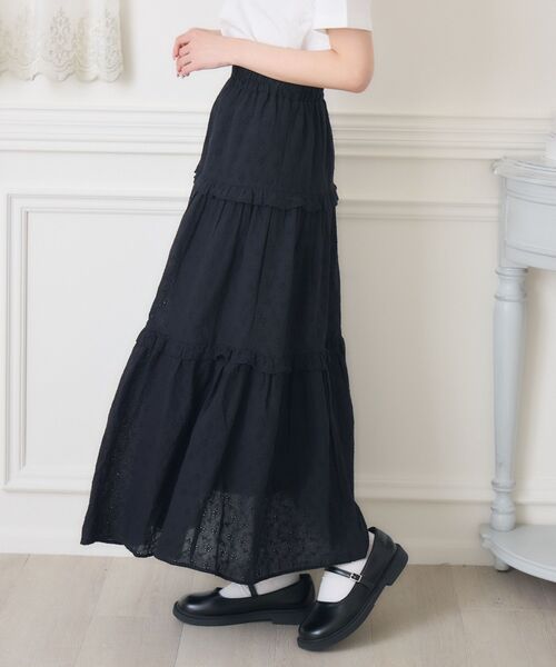 ems excite（エムズエキサイト）の「綿レースSK（スカート・レディース・ブラック/オフホワイト・FREE）」の19枚目の写真