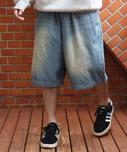 ８(eight)（エイト）の「デニムオーバーダイワイドショートパンツ（デニムパンツ・メンズ・ブラック系その他/ブルー系その他/ブルー系その他2・MEDIUM/LARGE）」の3枚目の写真