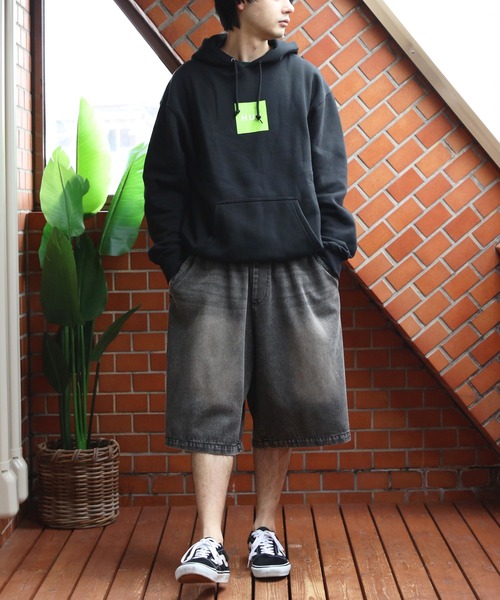 ８(eight)（エイト）の「デニムオーバーダイワイドショートパンツ（デニムパンツ・メンズ・ブラック系その他/ブルー系その他/ブルー系その他2・MEDIUM/LARGE）」の5枚目の写真