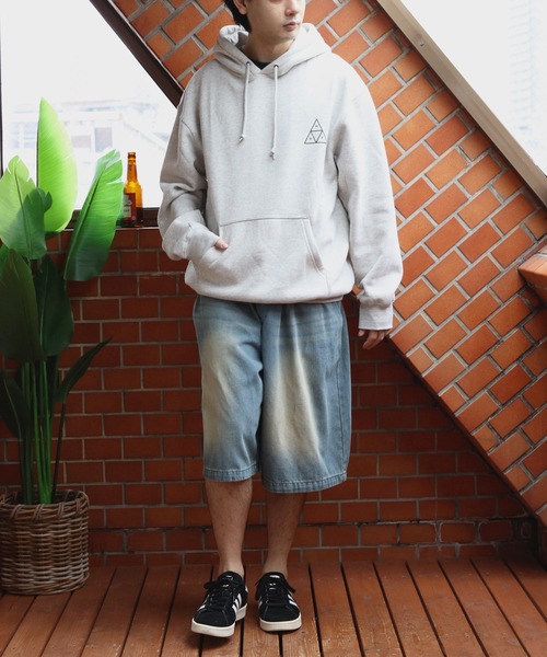 ８(eight)（エイト）の「デニムオーバーダイワイドショートパンツ（デニムパンツ・メンズ・ブラック系その他/ブルー系その他/ブルー系その他2・MEDIUM/LARGE）」の12枚目の写真