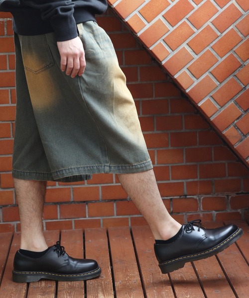 ８(eight)（エイト）の「デニムオーバーダイワイドショートパンツ（デニムパンツ・メンズ・ブラック系その他/ブルー系その他/ブルー系その他2・MEDIUM/LARGE）」の17枚目の写真