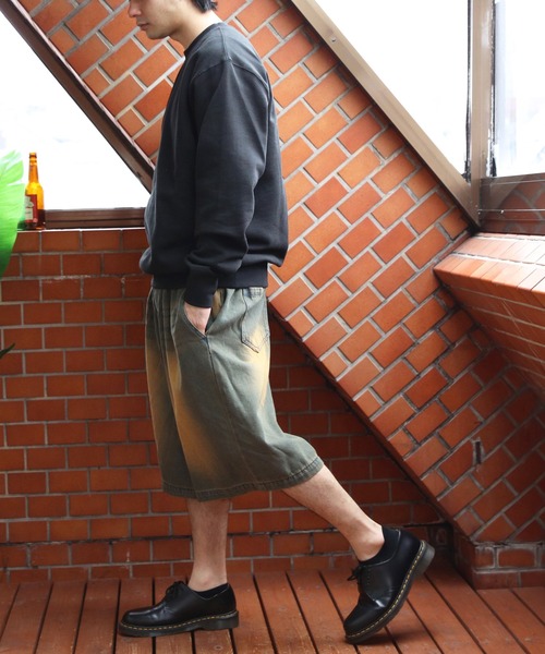 ８(eight)（エイト）の「デニムオーバーダイワイドショートパンツ（デニムパンツ・メンズ・ブラック系その他/ブルー系その他/ブルー系その他2・MEDIUM/LARGE）」の21枚目の写真