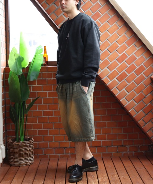 ８(eight)（エイト）の「デニムオーバーダイワイドショートパンツ（デニムパンツ・メンズ・ブラック系その他/ブルー系その他/ブルー系その他2・MEDIUM/LARGE）」の22枚目の写真