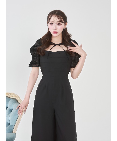 セール】チェックボレロキャミロンパース（つなぎ/オールインワン