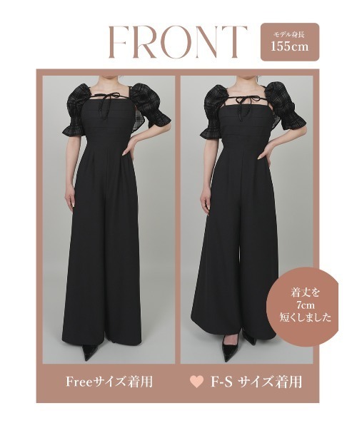 Darich チェックボレロキャミロンパース ダーリッチ Darich チェックボレロキャミロンパース （ブラック