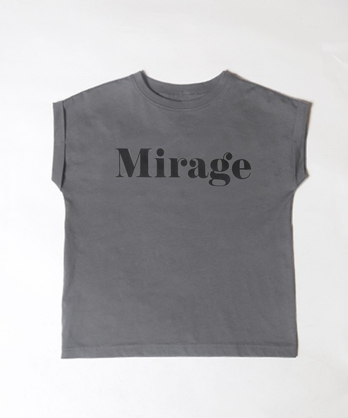 coca（coca）（コカ）の「【WEB限定セール】キッズ 親子お揃いフレンチスリーブロゴTシャツ（Tシャツ/カットソー・キッズ・B/アイボリー/グレイッシュベージュ/チャコール/オートミール/ラベンダー/A/ライトグリーン・120/130/140/150）」の11枚目の写真
