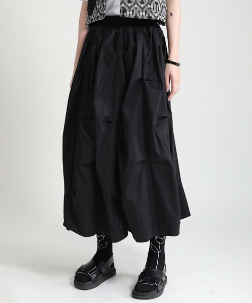ONE COLOR Laboratory : Taffeta Volume Skirt / タフタ