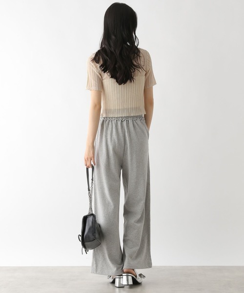 Heather（ヘザー）の「2WAYワイドスウェットパンツ　452795（スウェットパンツ・レディース・グレー/スミクロ/オートミール/グレー系その他・FREE）」の6枚目の写真