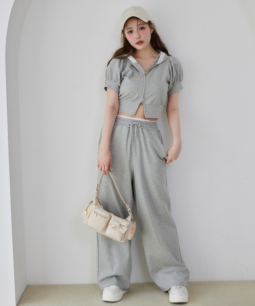 セール】セットで着られる/レース付きパーカー（パーカー）｜one after