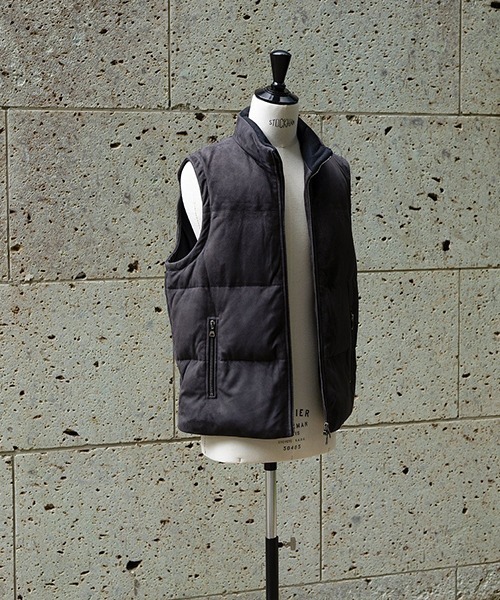 EMMETI（エンメティ）の「EMMETI / エンメティ： 別注 ISE - CAMOSCIO 0.5mm -：ONLYARK-0-1057[MUS]（ダウンベスト・メンズ・グレー系その他・50）」の18枚目の写真