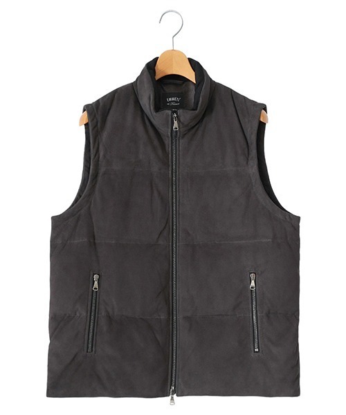 EMMETI（エンメティ）の「EMMETI / エンメティ： 別注 ISE - CAMOSCIO 0.5mm -：ONLYARK-0-1057[MUS]（ダウンベスト・メンズ・グレー系その他・50）」の2枚目の写真