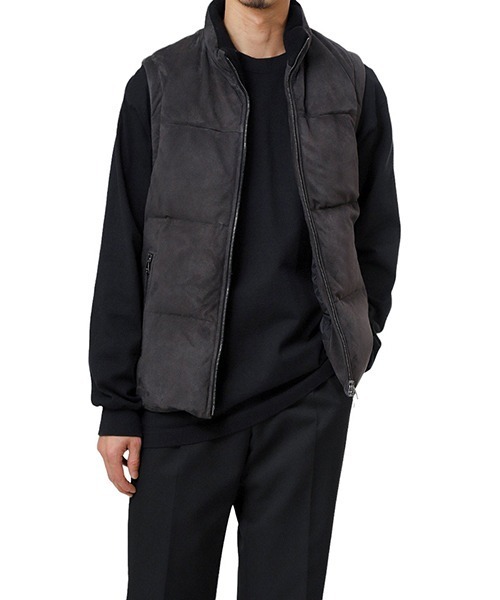 EMMETI（エンメティ）の「EMMETI / エンメティ： 別注 ISE - CAMOSCIO 0.5mm -：ONLYARK-0-1057[MUS]（ダウンベスト・メンズ・グレー系その他・50）」の10枚目の写真