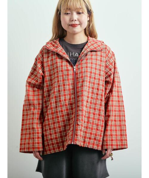 SM2（エスエムツー）の「マドラスチェックフードパーカー（ブルゾン・レディース・ブラック/レッド/オレンジ・F）」の20枚目の写真