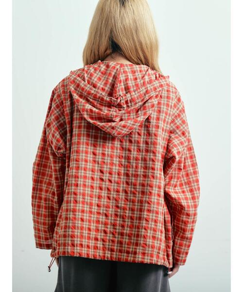 SM2（エスエムツー）の「マドラスチェックフードパーカー（ブルゾン・レディース・ブラック/レッド/オレンジ・F）」の22枚目の写真