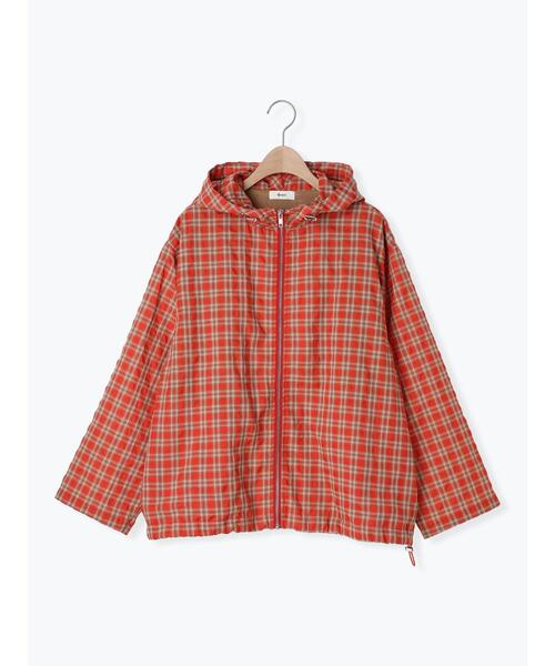 SM2（エスエムツー）の「マドラスチェックフードパーカー（ブルゾン・レディース・ブラック/レッド/オレンジ・F）」の19枚目の写真