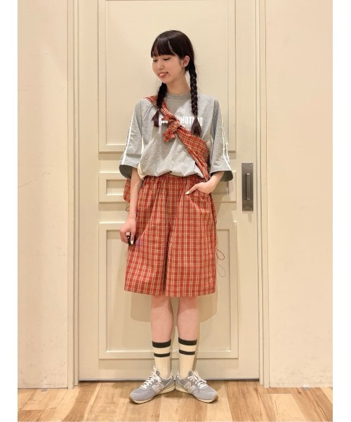 SM2（エスエムツー）の「マドラスチェックフードパーカー（ブルゾン・レディース・ブラック/レッド/オレンジ・F）」の14枚目の写真