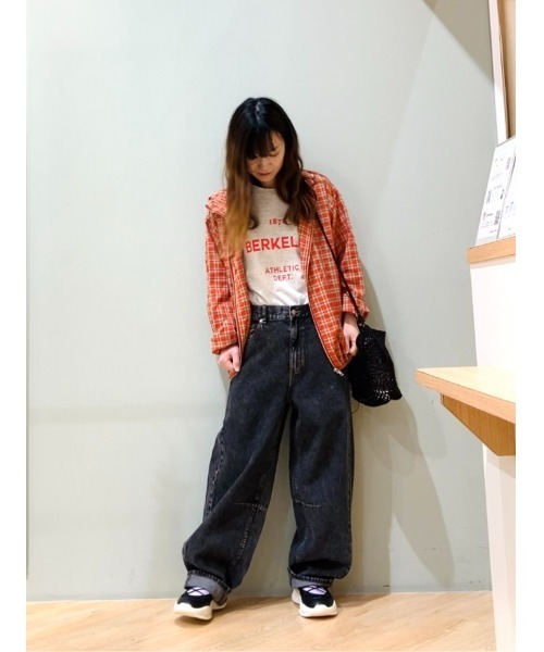 SM2（エスエムツー）の「マドラスチェックフードパーカー（ブルゾン・レディース・ブラック/レッド/オレンジ・F）」の16枚目の写真