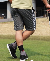 (RM)【LUXE/R GOLF】COOL & DRY ストレッチ スムース サイド ロゴ ジャガード ショートパンツ