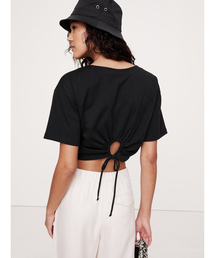 Banana Republic（バナナリパブリック）の「コットン クロップド キーホールバック トップス（Tシャツ/カットソー）」