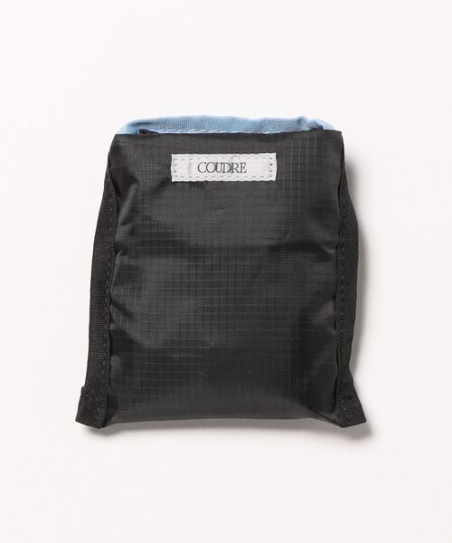 COUDRE(クードル)の「ポケッタブルショッピングバッグ(エコバッグ/サブバッグ・レディース・ダークブラウン/ライトブルー・FREE)」の3枚目の写真