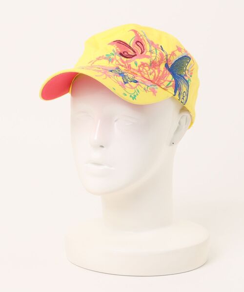 STYLEBLOCK（スタイルブロック）の「刺繍キャップ（キャップ・レディース・ホワイト/ピンク/ブルー/ブラック/イエロー・FREE）」の4枚目の写真