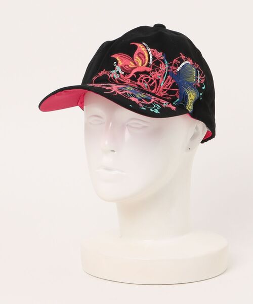 STYLEBLOCK（スタイルブロック）の「刺繍キャップ（キャップ・レディース・ホワイト/ピンク/ブルー/ブラック/イエロー・FREE）」の12枚目の写真