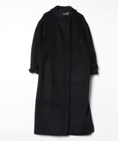 セール】Super170'sウール リバーメルトン ステンカラーコート（ステン