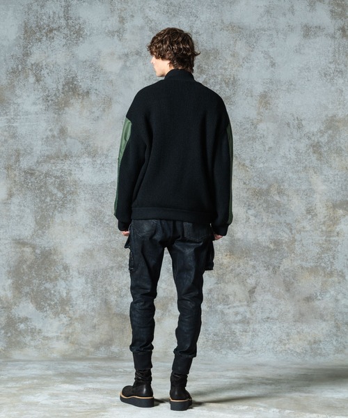 Knit Layered MA-1 / ニットレイヤードMA-1（MA-1）｜glamb