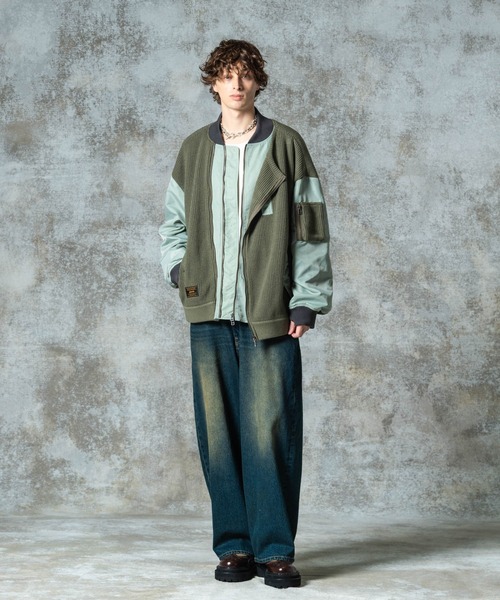 Knit Layered MA-1 / ニットレイヤードMA-1（MA-1）｜glamb
