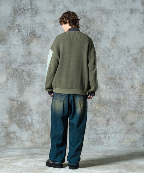 Knit Layered MA-1 / ニットレイヤードMA-1（MA-1）｜glamb