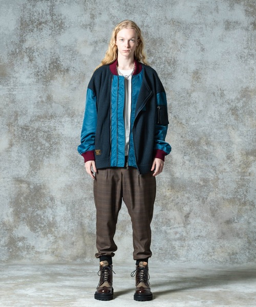 Knit Layered MA-1 / ニットレイヤードMA-1（MA-1）｜glamb