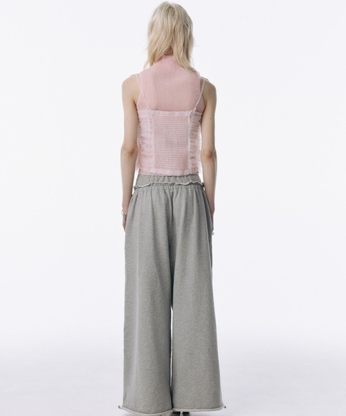 JOSE MOON（ジョゼムーン）の「LACE TULE CAMI/レースチュールキャミ（キャミソール・レディース・サックスブルー/ミント/ピンク/ブラック・FREE）」の21枚目の写真