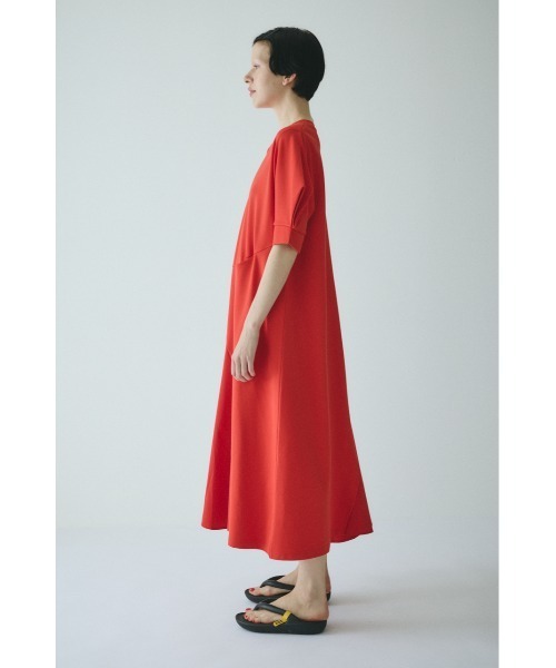 HeRIN.CYE(ヘリンドットサイ)の「Switching material dress スイッチングマテリアルドレス(ワンピース・レディース・レッド/ネイビー/ダークグリーン・FREE)」の11枚目の写真