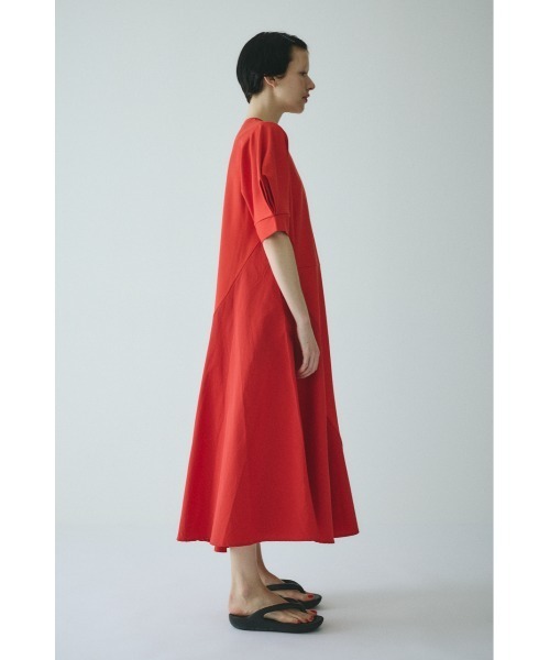 HeRIN.CYE(ヘリンドットサイ)の「Switching material dress スイッチングマテリアルドレス(ワンピース・レディース・レッド/ネイビー/ダークグリーン・FREE)」の13枚目の写真