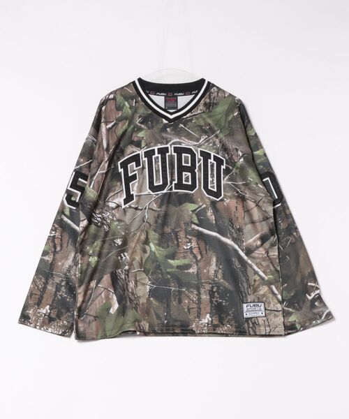 FUBU( フブ)の「【FUBU】 Real Tree Hockey Shirts/リアルツリー/長袖/ホッケージャージ(その他トップス・メンズ・グレー/ブラウン・L/M/3L/XL)」の2枚目の写真