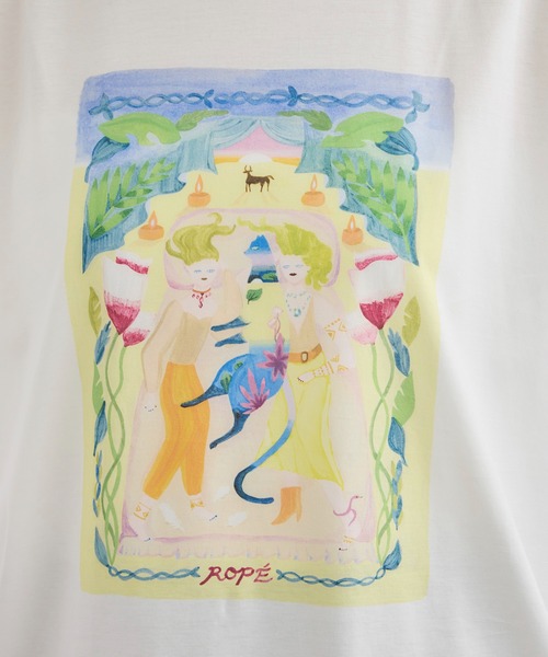 【Kei Nagayama for ROPE'】プリント ノースリーブTEE【接触冷感・洗濯耐久あり Kei Nagayama for ROPE'】プリント ノースリーブTEE【接触冷感