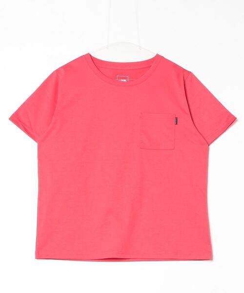 THE NORTH FACE(ザノースフェイス)の「ザ ノース フェイス THE NORTH FACE S/S Airy Pocket Tee_ショートスリーブエアリーポケットティー(Tシャツ/カットソー・レディース・ホワイト/ローズ/ブラック・M/L/XL/S)」の1枚目の写真