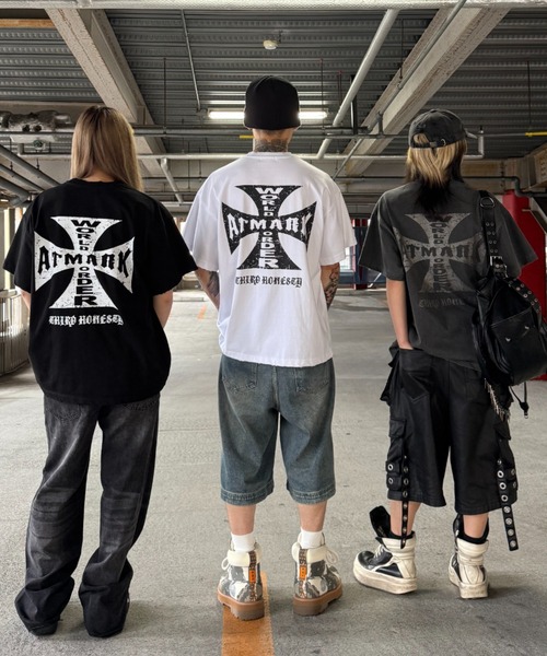 2サイズ展開 / UNISEX 》ATMARKオールドイングリッシュ クロスロゴ